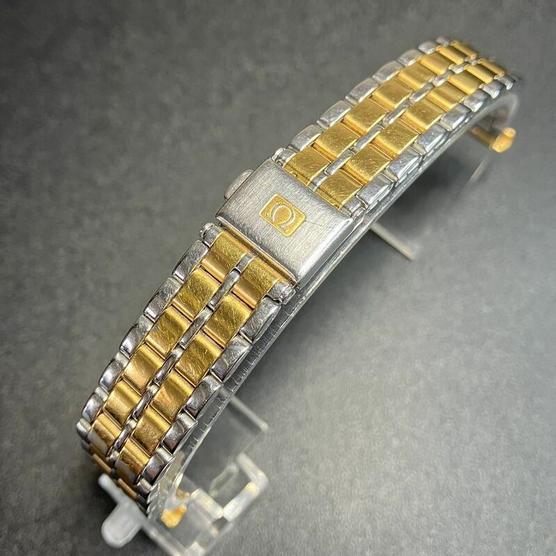 【良品 正規品 純正ブレス】 オメガ 腕時計 ゴールドコンビ SS ブレス レディース 14mm デビル シーマスター ジュネーブ ベルト 【R5_122】