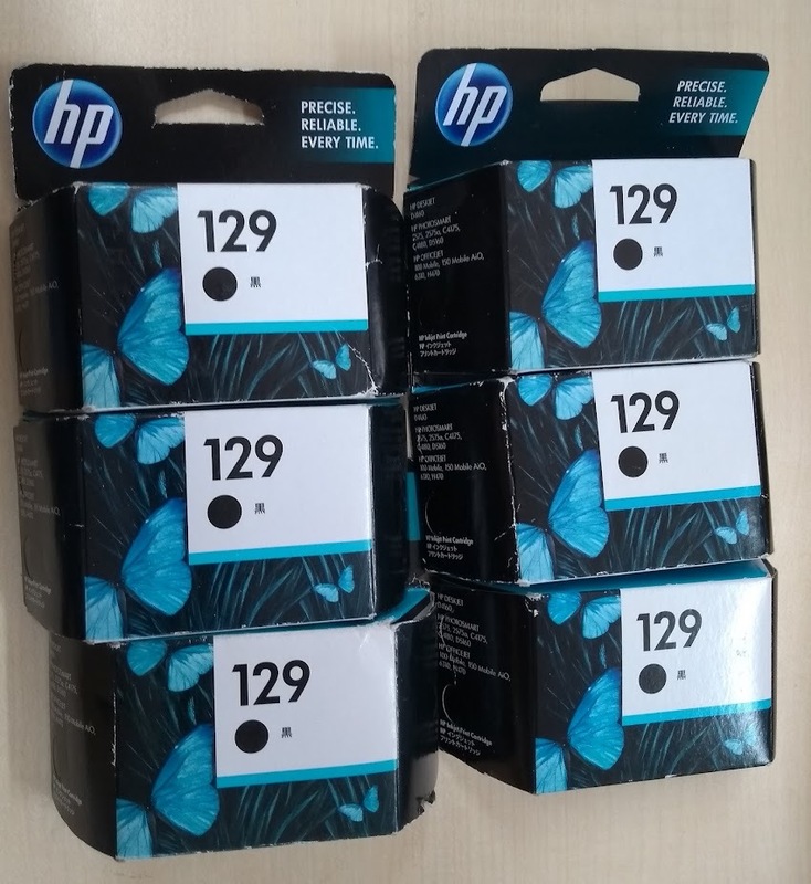 ●HP ヒューレットパッカード 純正インク HP129 黒　6個