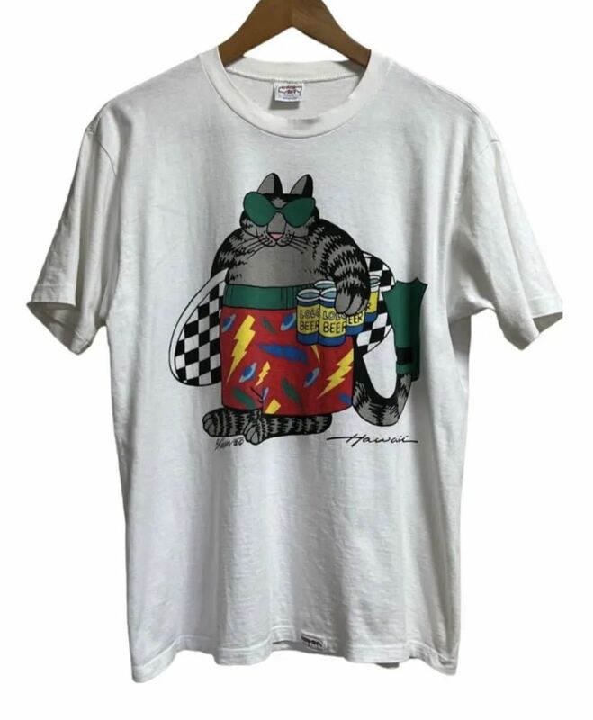 美品 90s クリバンキャット Tシャツ M クレイジーシャツ