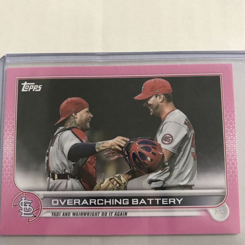 04/25！[Yadier Molina & Adam Wainwright] Base Parallel(Pink) Checklist Overarching battery(473 MINI)[2022 Topps MINI]モリーナ