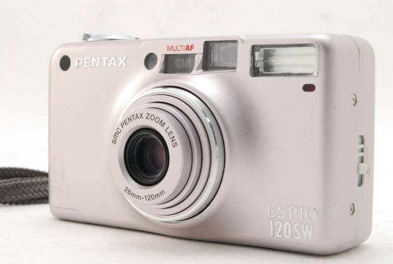 PENTAX ESPIO 120SW コンパクトカメラ シルバー 動作も写りもOKです。概ねキレイです。ストラップ付きです。