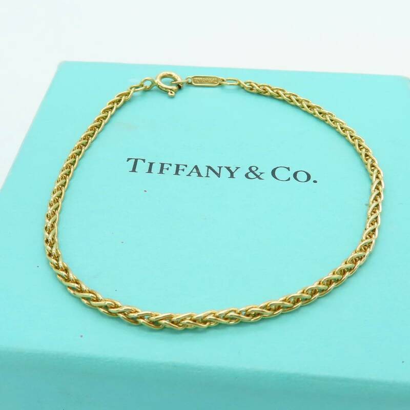 極希少 美品 Tiffany&Co. ティファニー ゴールド スクリュー ブレスレット 750 K18 ユニセックス AA209