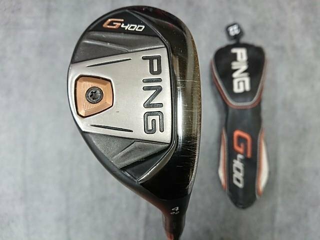 ピン PING G400 ハイブリッド 4H 22° PING純正スチールシャフト AWT 2.0 LITE (S)　4U 22度 ユーティリティ