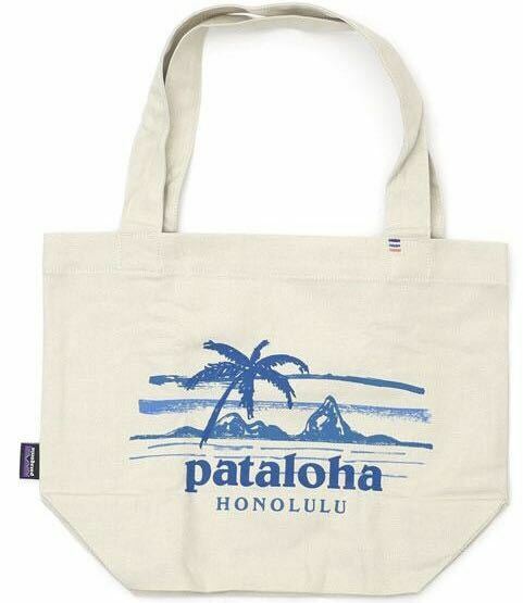 【パタゴニア ホノルル限定品】Pataloha Leaning Palm Mini Tote Honolulu ハワイ限定 ミニトートバッグ オーガニックコットン 新品 現品限
