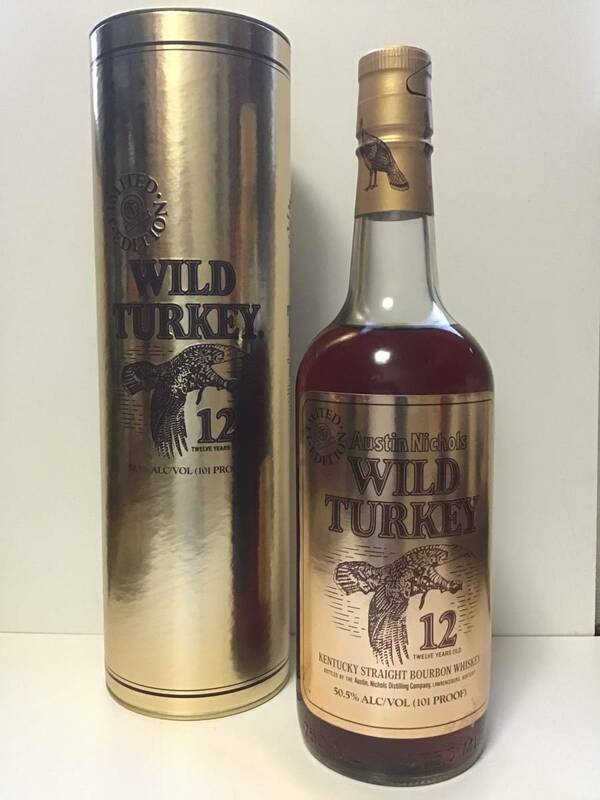 【未開栓】Wild Turkey ゴールドラベル 12年 Limited Edition 50.5% 101 Proof 750ml ワイルドターキー バーボン ウイスキー 箱付き
