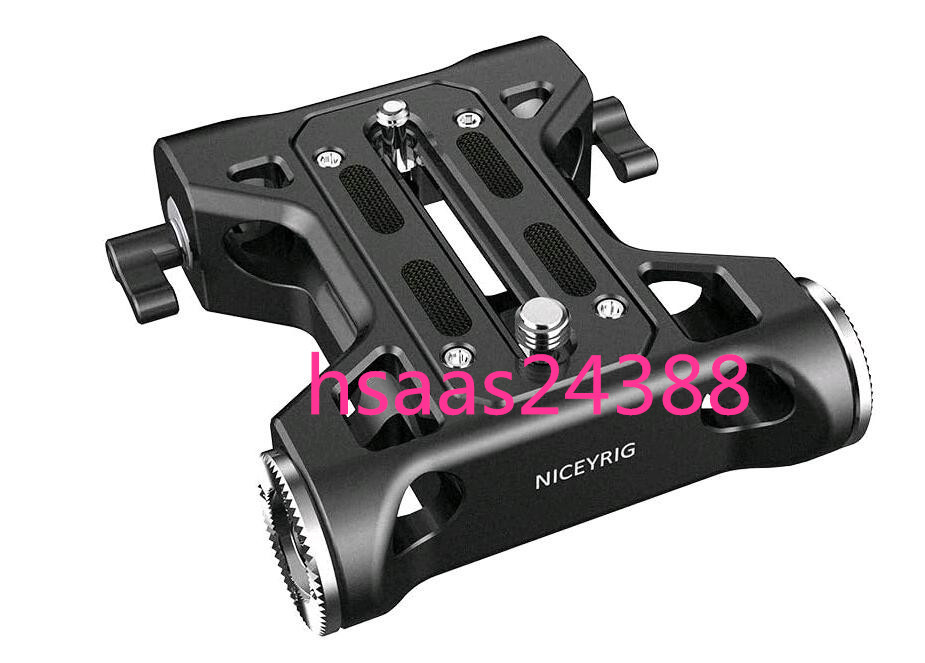  NICEYRIG 汎用ベースプレート クイックリリースクランプ 15mmロッドクランプ付きー401　 