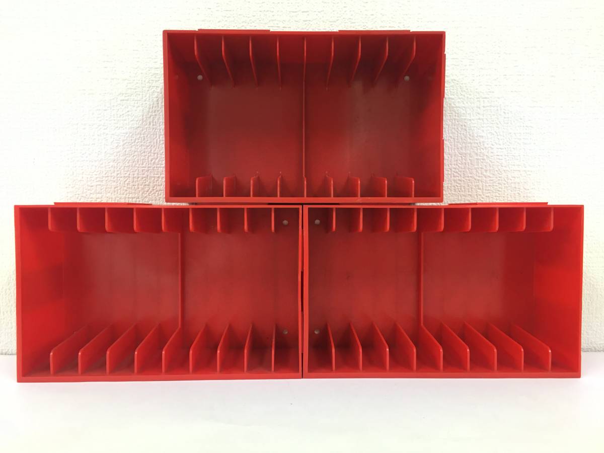 ★☆V671 カセットテープ 収納ケース 収納ラック CASSETTE BLOCK カセットブロック 3個セット☆★