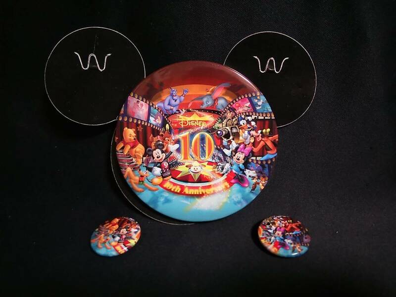 DISNEY store TDSJ 10TH 缶バッジセット t48