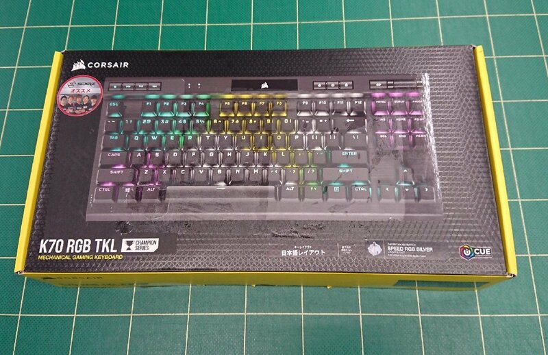 CORSAIR K70 RGB TKL CHAMPION MX Cherry MX Speed 【開封済み/使用品】【動作チェック済み】(2509921)※代引不可