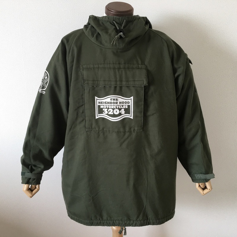 【幻の逸品】90s 最初期 NEIGHBORHOOD スモックパーカー OLIVE Mサイズ ネイバーフッド Vintage ショベル 未使用(デッドストック)