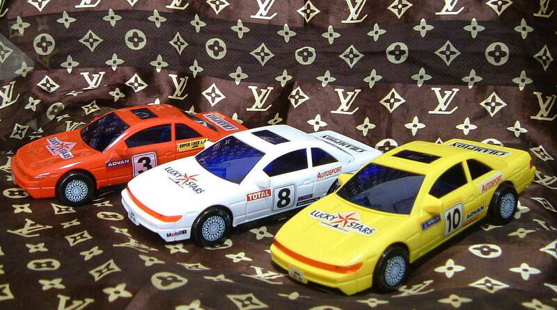 　シルビア　タイプ　◆　S13　プラカー　模型　ミニカー　3色　セット　カスタムベースに　旧車　おもちゃ　TOY　JUNK　