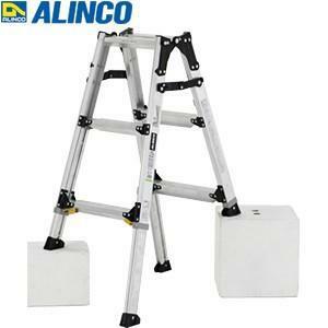 送料無料! ALINCO PRW-90FX 伸縮脚付はしご兼用脚立 0.7m～1.0m