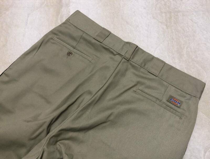 ☆Dickies☆ディッキーズ チノパン 36×34 ベージュ系 ワークパンツ ワイド パンツ