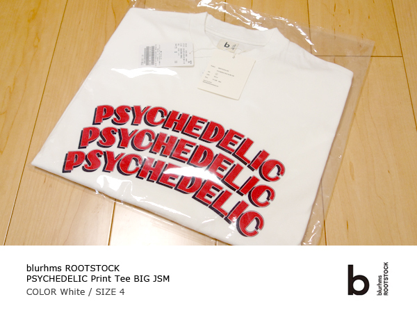 ◆新品未開封 SIZE 4 別注 blurhms ROOTSTOCK x JOURNAL STANDARD PSYCHEDELIC Tee BIG White ◆ ブラームス ルーツストック XL ジャーナル