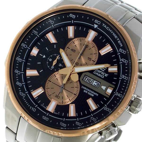 カシオ CASIO エディフィス EDIFICE クロノ クォーツ メンズ 腕時計 EFR549D1B9 ブラック ブラック