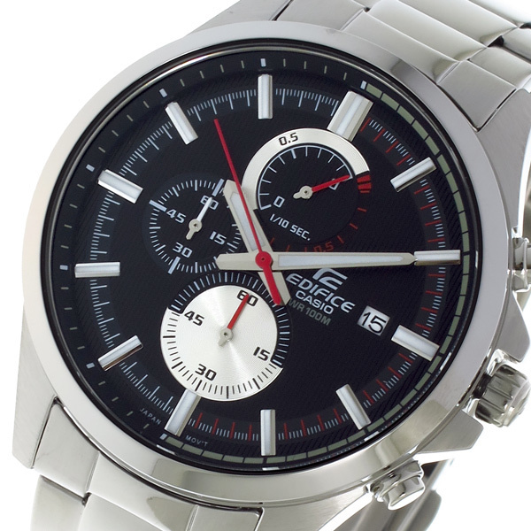 カシオ CASIO エディフィス EDIFICE クロノ クォーツ メンズ 腕時計 EFV520D1A ブラック ブラック