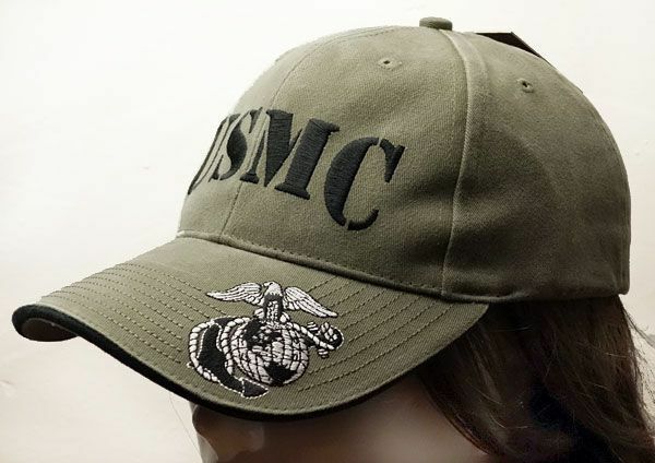 帽子 メンズ ミリタリー キャップ ROTHCO ロスコ ブランド US MARINE オフィシャル USMC ロゴ /オリーブ