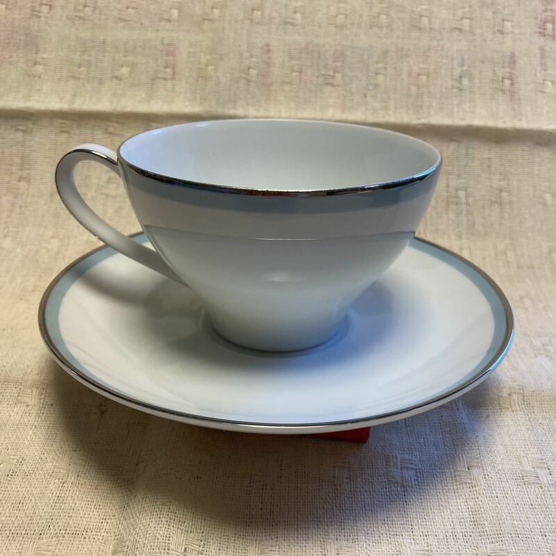 ノリタケ カップ&ソーサー BLUE TONE　 美品　ブルートーン　レトロ食器　noritake　C＆S　コーヒーカップ