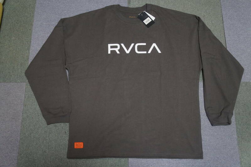 新品 RVCA ルーカ 希少 完売 ビッグルーカ ロングスリーブTシャツ チャコール スケボー サーフ