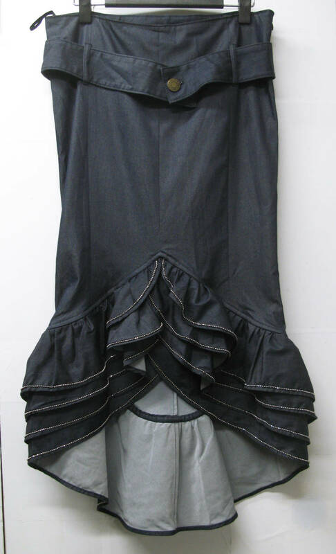 ジャンポール・ゴルチエ Jean Paul GAULTIER 90年代 装飾付き デニム スカート 40 Jean Paul GAULTIER Vintage 90's Denim Skirt NAVY 40
