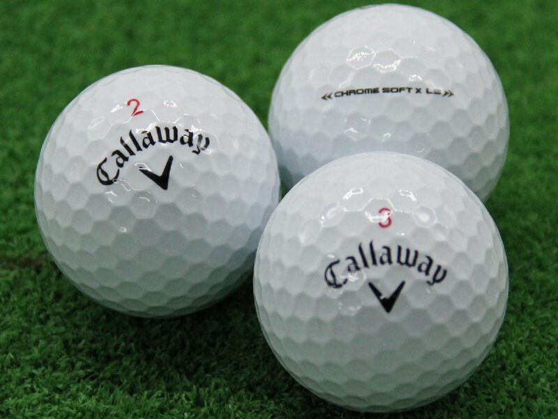 ABランク キャロウェイ Callaway CHROME SOFT X LS ホワイト 2022年モデル 20個 球手箱 ロストボール