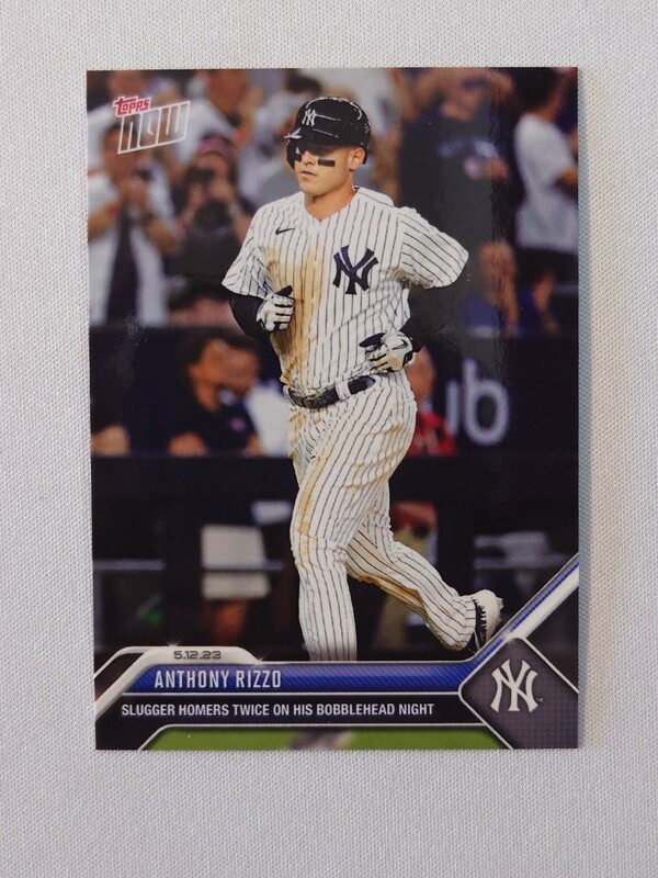 topps now card Anthony Rizzo New York Yankees #276 MLB 2023 トップスナウ カード アンソニー・リゾ ニューヨーク・ヤンキース