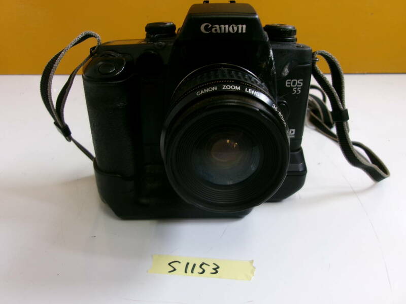 (S-1153)CANON フィルムカメラ EOS55 動作未確認 現状品