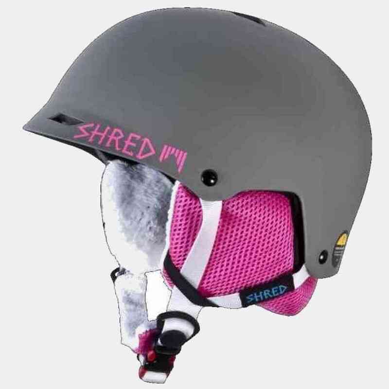 新品　ＳＬチンガード付　SHRED HALF BRAIN (M-XL) 57-61cm ●SLヘルメット　GRAY PINK