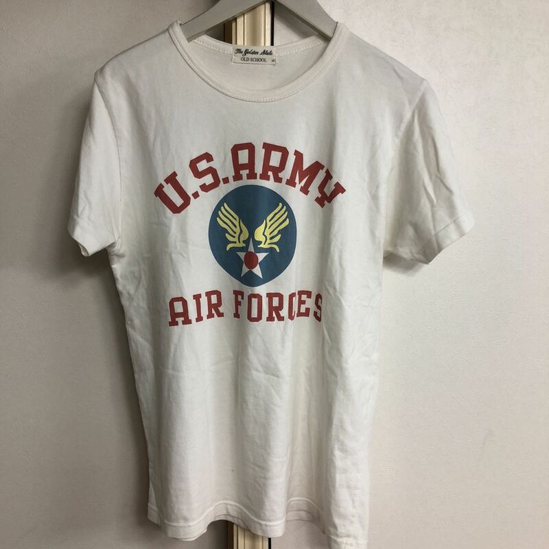 the golden state 両面プリント Tシャツ M OLD SCHOOL ARMY AIR FORCE 半袖シャツ