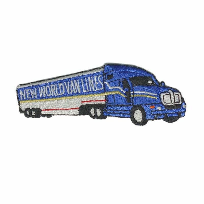 USA トラック ワッペン New World Van Lines 自動車 運輸会社 ワーク 刺繍 #w-9920