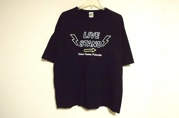 N5789:LIVE STAND 22-23 TOKYO - Laughにいこうぜ!ライブスタンド ネオンTシャツ/黒/L：35