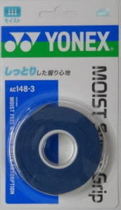 ■ヨネックス　モイストスーパーグリップ AC148-3［3本入］　ディープブルー　⑦