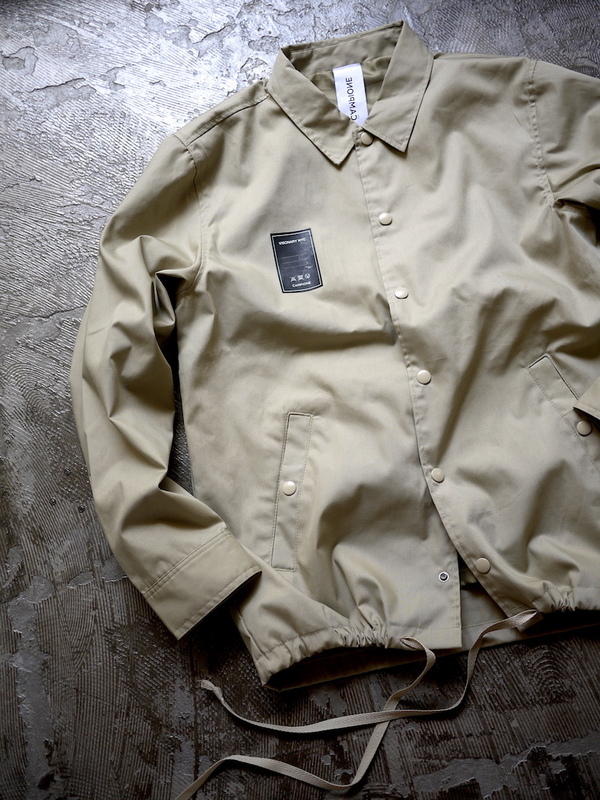 最新作 NY購入/XL/beige/'CAMPIONE' Cotton Coach Jacket Long drawcord / ロングドローコード コーチジャケット