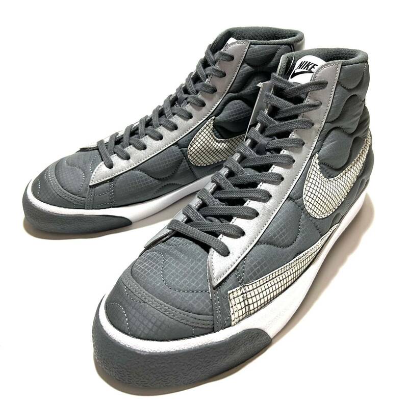 【新品】NIKE BLAZER HIGH BY YOU UNLOCKED（US12/30cm）グレー ナイキ バイ ユー アンロックド ブレーザー ブレザー 3M