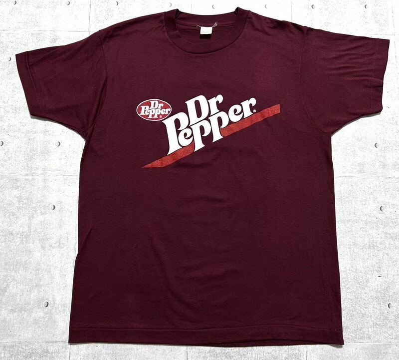 80s USA製 デッドストック ドクターペッパー Tシャツ クルーネック　　Dr Pepper スクリーンスターズ 50/50 ボディ アメリカ製 玉7634