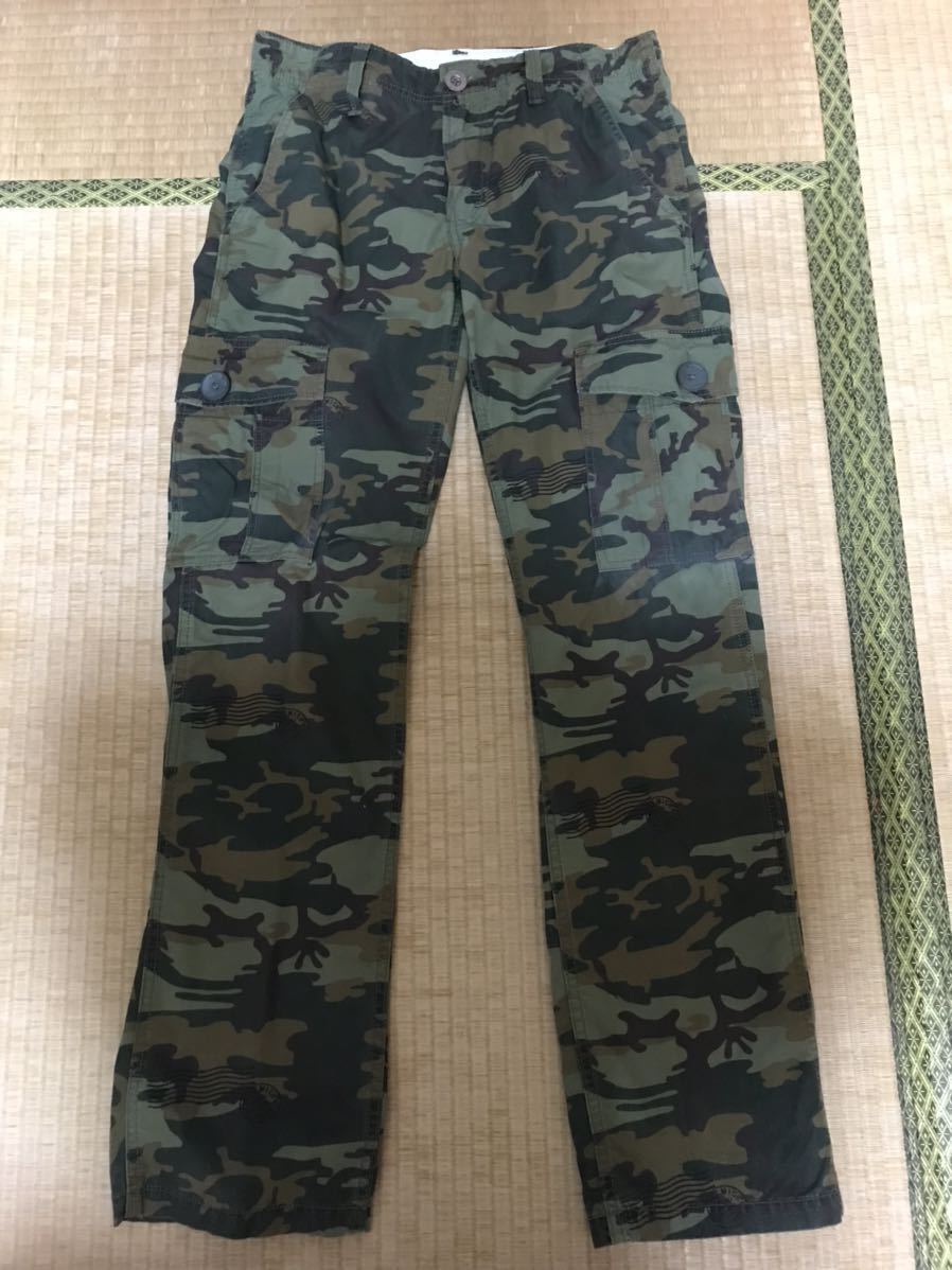Levisリーバイス502.迷彩柄カーゴパンツ/メンズ/W30.L32/古着/美品/着払い/検)カモフラジーンズ.デニム.ブッシュ.ブーツ.ボトムス.ジーパン