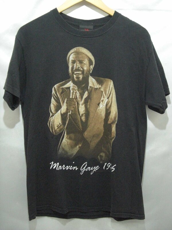NEW ZION ROOTSWEAR MARVIN GAYE マーヴィンゲイ 1976 MUSIC CONCERT T SHIRT Tシャツ カットソー サイズM ブラック 黒 トップス メンズ