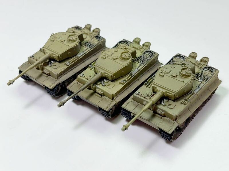 1/144 TAKARA タカラ WTM ワールドタンク ミュージアム 第1弾 ドイツ ティーガー 戦車 単色迷彩×3