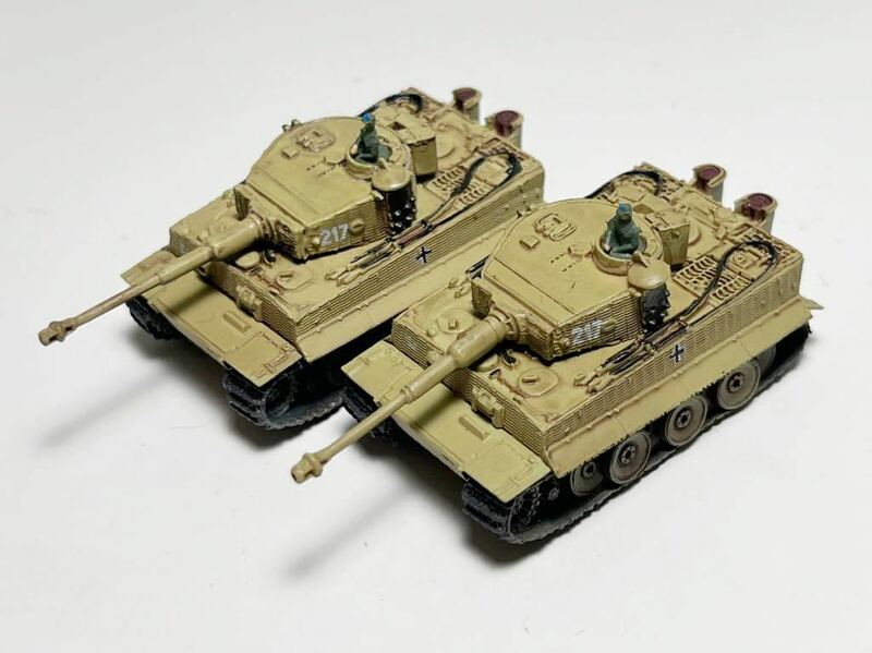 1/144 TAKARA タカラ ワールドタンク ミュージアム 第7弾 シークレット ドイツ ティーガー 戦車 オットー・カリウス×2