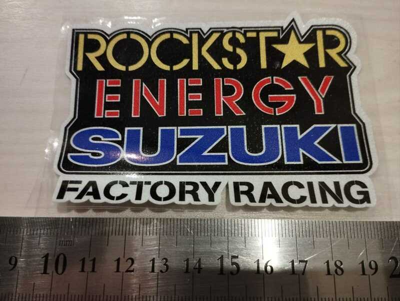 スズキステッカー　バイクステッカー　suzukiステッカー　rockstar ロックスターエナジー　SUZUKI 　レーシングステッカー　moto motoGP