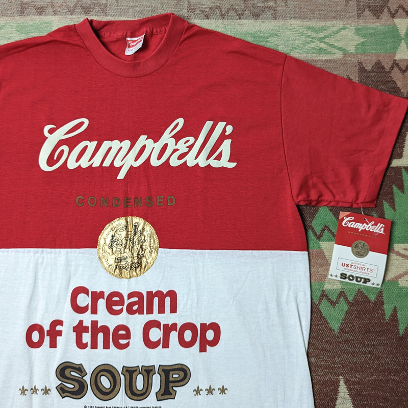 デッドストック【Campbell Soup】 80s T-Shirt XL 80年代 キャンベル スープ Tシャツ アンディ ウォーホル ビンテージ ヴィンテージ 70s90s