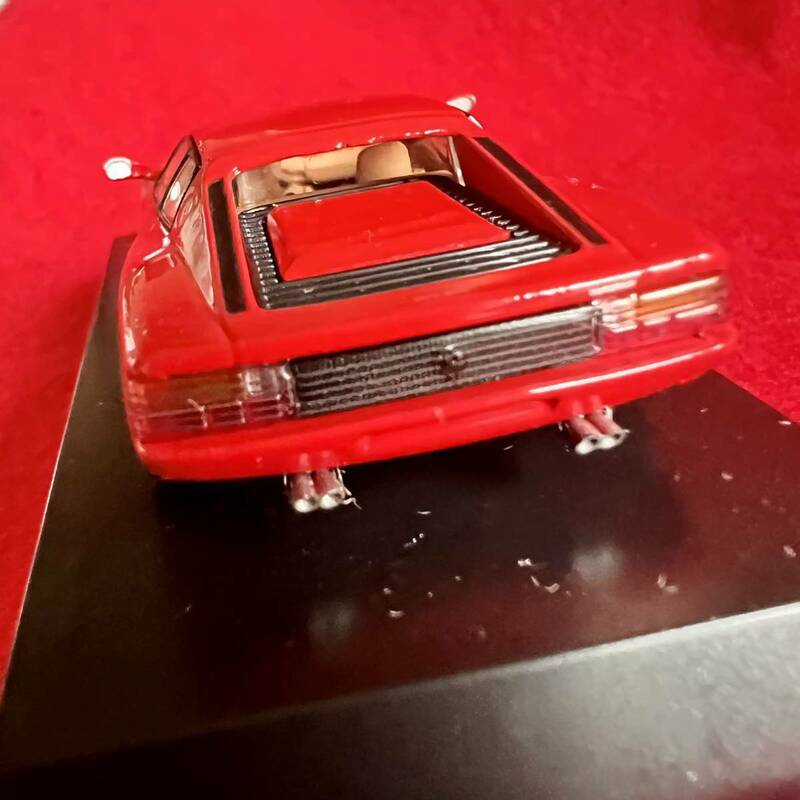 京商 1/64 Ferrari Testarossa Red 改 内装塗装等 フェラーリテスタロッサ　赤