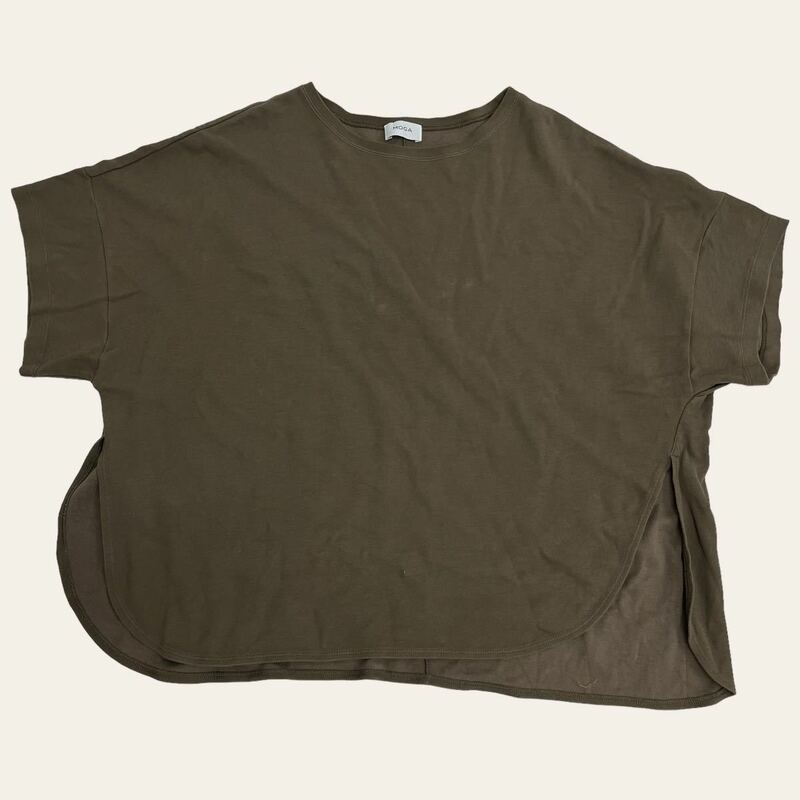 MOGA / モガ レディース トップス 半袖Tシャツ ブラウン 春夏服 2サイズ ワイド O-1583