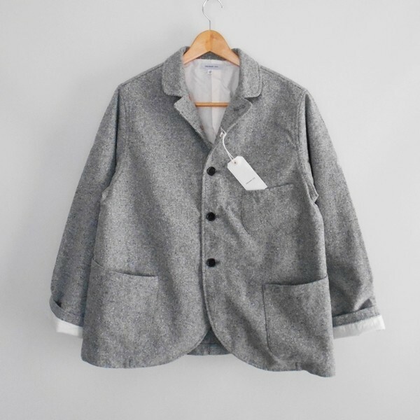 新品未使用・Ordinary fits・Work Tailored Jacket・Gray・サイズ2Ｍ・ホームスパン・日本製・オーディナリーフィッツ