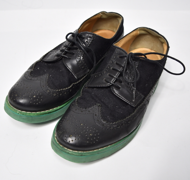 COMME des GARCONS SHIRTS コムデギャルソン シャツ レザー スニーカー 革靴 ウィングチップ 26578 - 696 91
