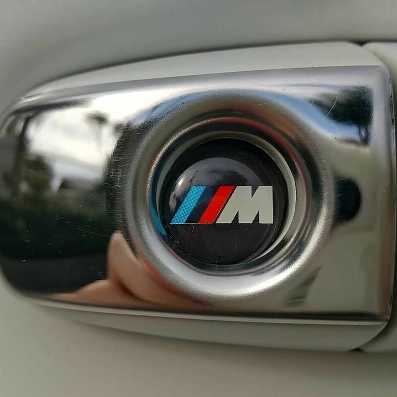 BMW Mスポーツ BMW ビーエムダブリュー 3Dクリスタルエンブレム 14mm 鍵穴マーク 鍵穴隠し キーレス nb