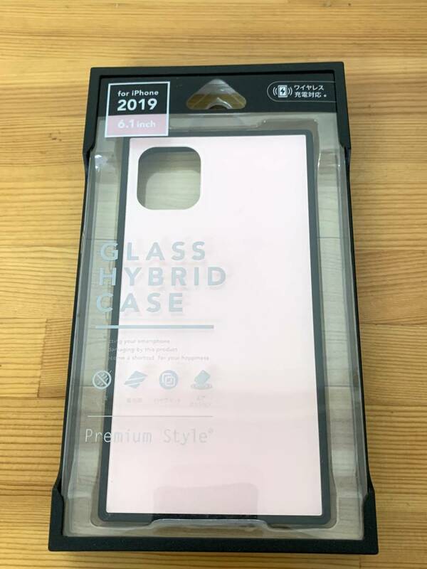 PGA ピージーエー PG-19BGT03PK iPhone 2019年 6.1インチ用 ガラスハイブリッドケース ピンク