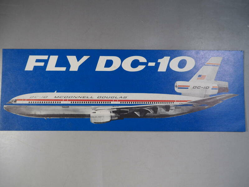 ビンテージ　DC-10 FLY ステッカー　1970年代