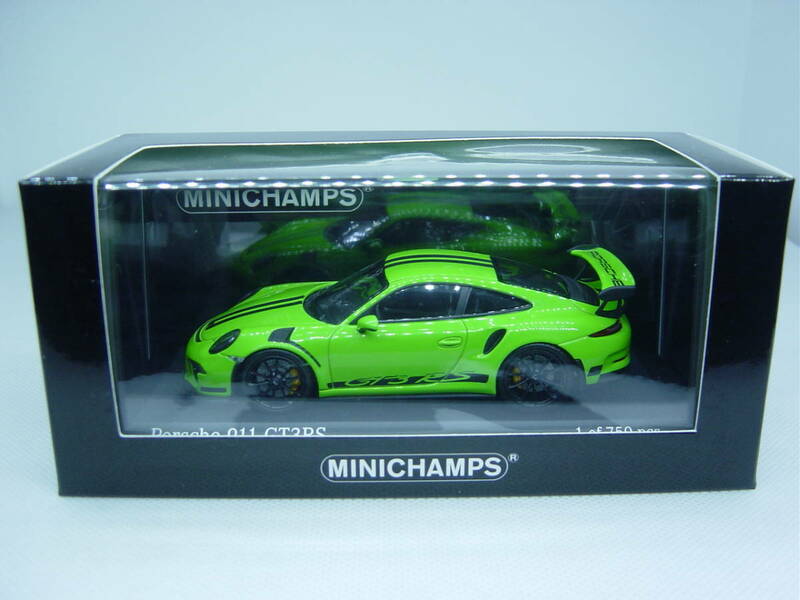送料350円～ MINICHAMPS 1/43 Porsche 911 (991) GT3RS 2014 Green ポルシェ
