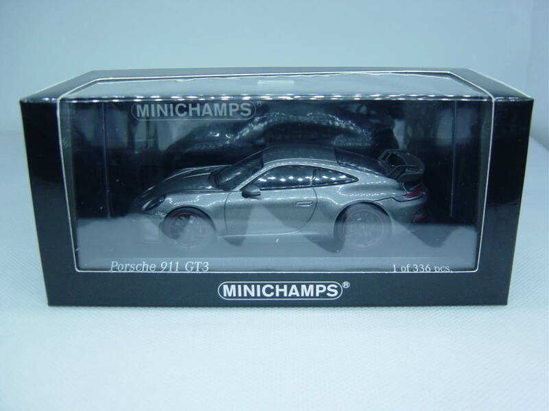 送料350円～ MINICHAMPS 1/43 Porsche 911 (992) GT3 2020 Achatgraumetallic / Grey metallic ポルシェ 